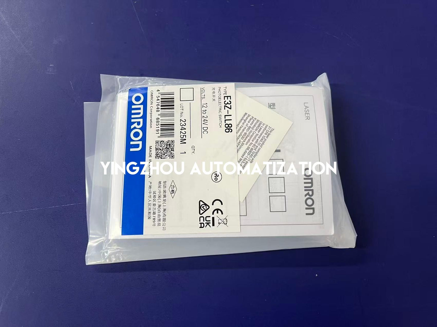 Omron E3Z-LL86 Sensor | Compact Laser Photoelectric Sensor PNP Output M8 Connector | Brand New Original-YingZhou Automatization