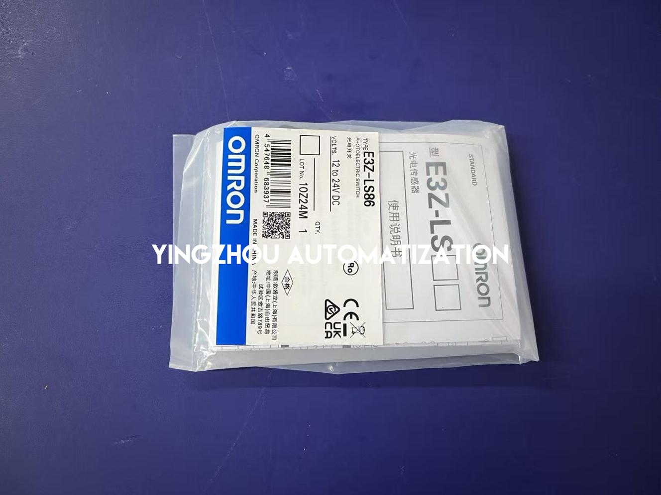 Omron E3Z-LS86 Distance-Settable Photoelectric Sensor | M8 Connector, PNP, 20-200mm Sensing-YingZhou Automatization