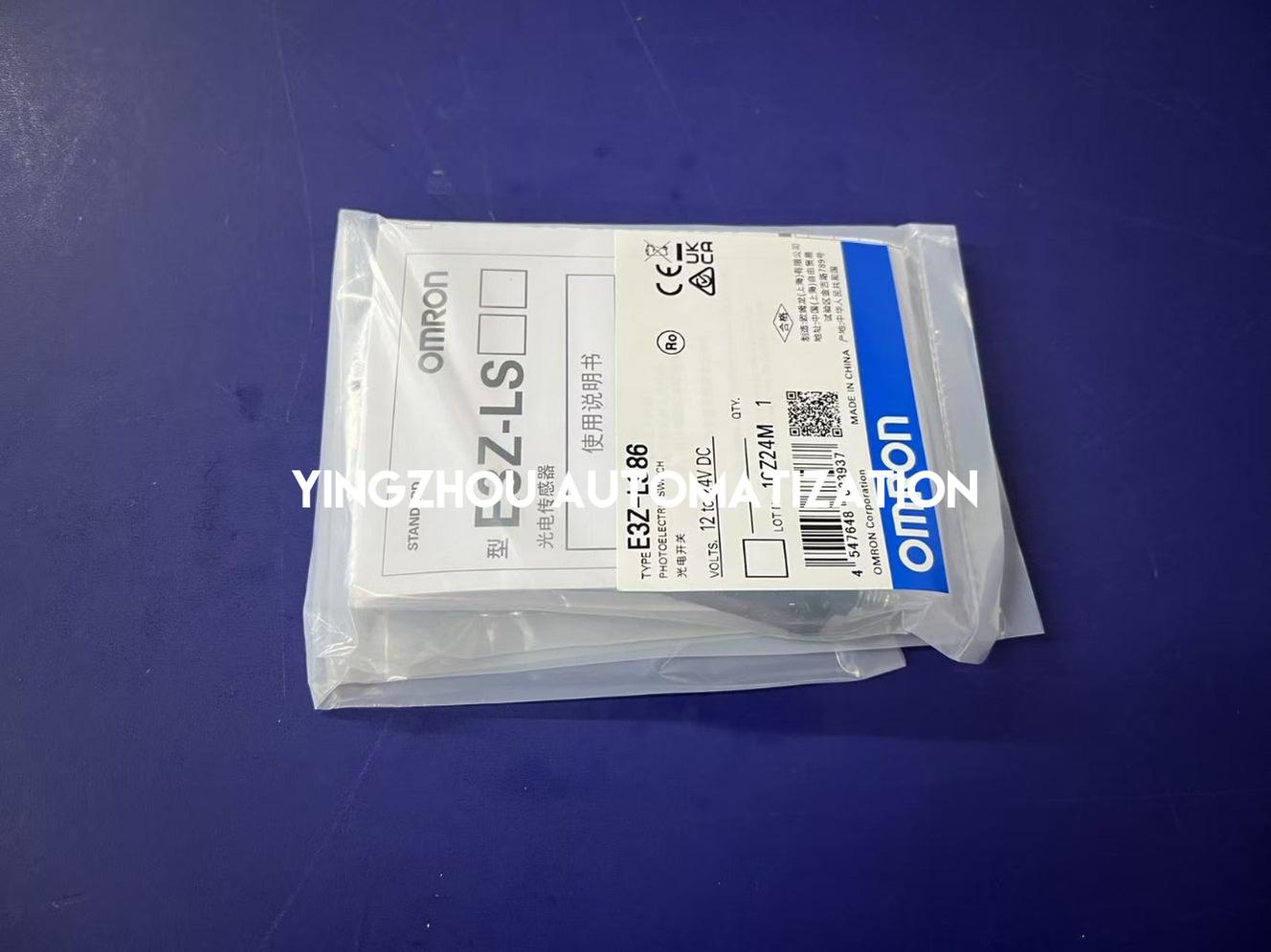 Omron E3Z-LS86 Distance-Settable Photoelectric Sensor | M8 Connector, PNP, 20-200mm Sensing-YingZhou Automatization