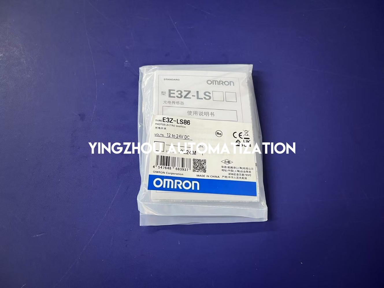 Omron E3Z-LS86 Distance-Settable Photoelectric Sensor | M8 Connector, PNP, 20-200mm Sensing-YingZhou Automatization