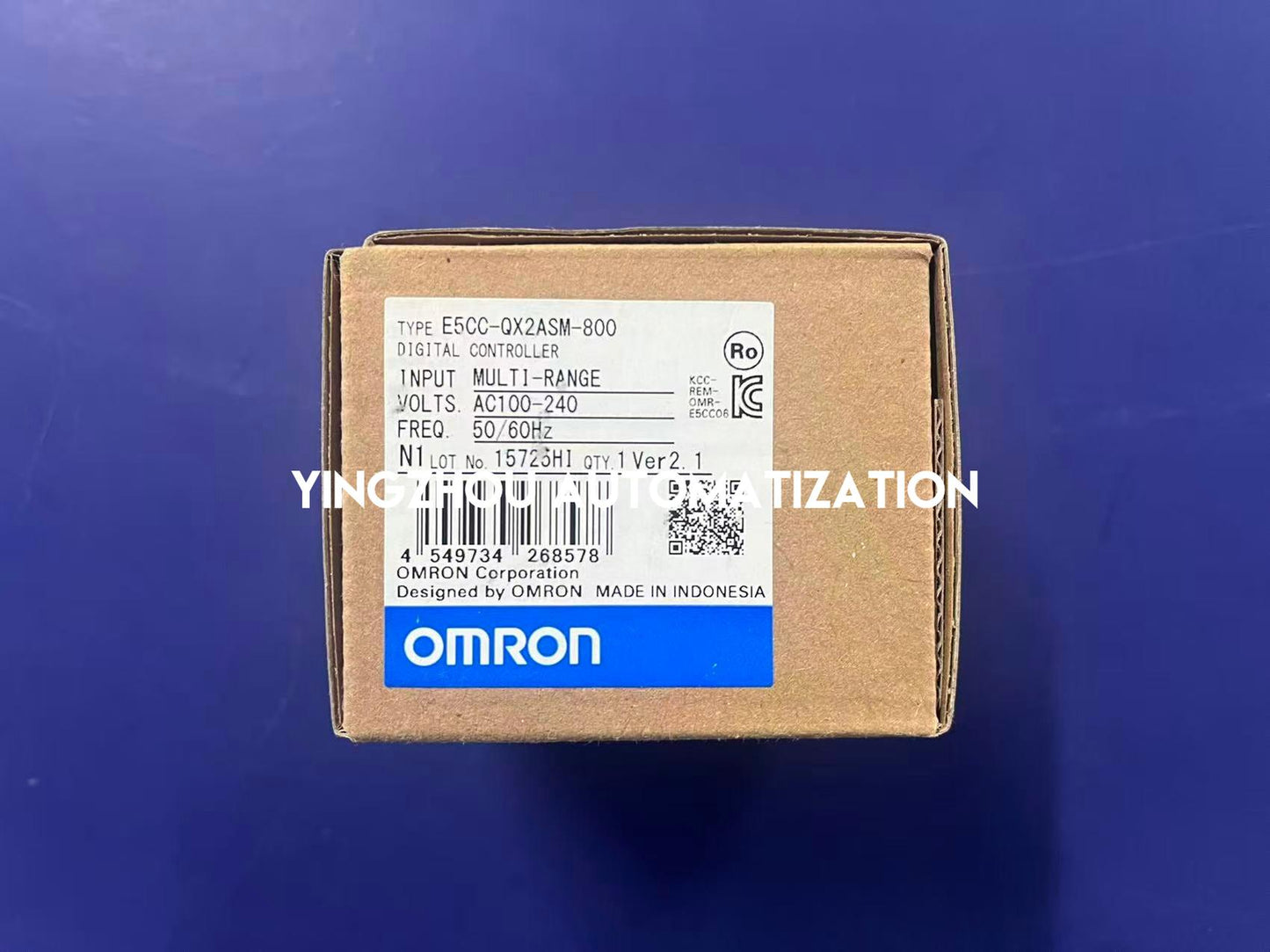 Omron E5CC-QX2ASM-800 Digital Temperature Controller | 48x48mm, Voltage Output (SSR Drive), 2 Alarms, 100-240V AC-YingZhou Automatization
