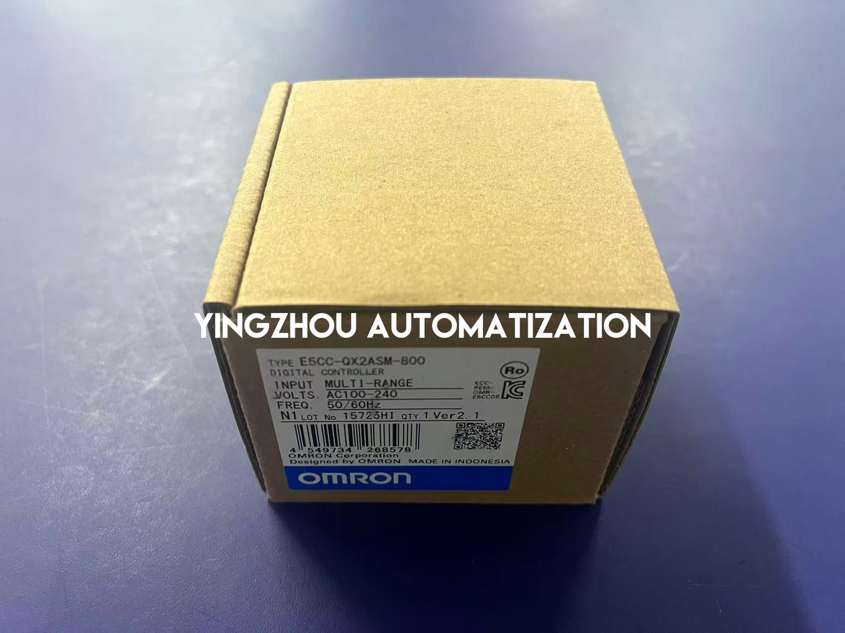 Omron E5CC-QX2ASM-800 Digital Temperature Controller | 48x48mm, Voltage Output (SSR Drive), 2 Alarms, 100-240V AC-YingZhou Automatization