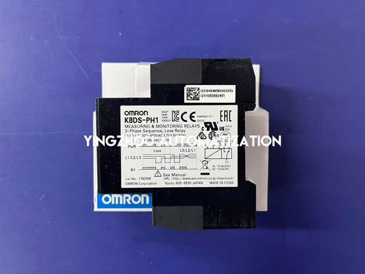 Omron K8DS-PH1 Phase Sequence Relay | 3-Phase Detection, DIN-Rail Mount, Industrial Monitoring, Brand New Original-YingZhou Automatization