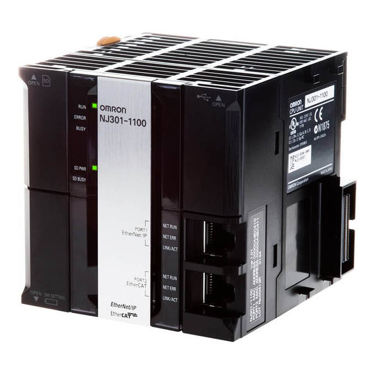 Omron NJ301-1100 Machine Automation Controller | Sysmac NJ3 CPU | 4 Axes | 5MB Memory | Brand New Original-YingZhou Automatization