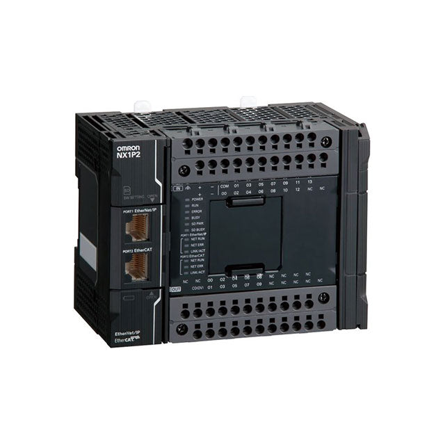 Omron NX1P2-9024DT Sysmac PLC | 24 I/O, 24V DC, Transistor (NPN), Built-in EtherNet/IP & EtherCAT-YingZhou Automatization