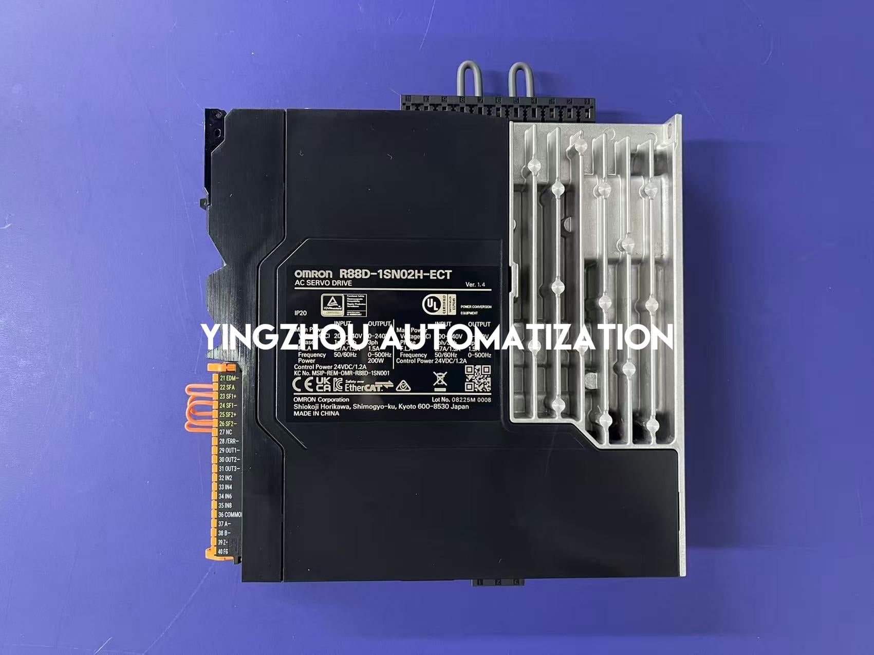 Omron R88D-1SN02H-ECT Servo Drive | 200W, EtherCAT, 1S Series, High-Precision Motion Control, Brand New Original-YingZhou Automatization