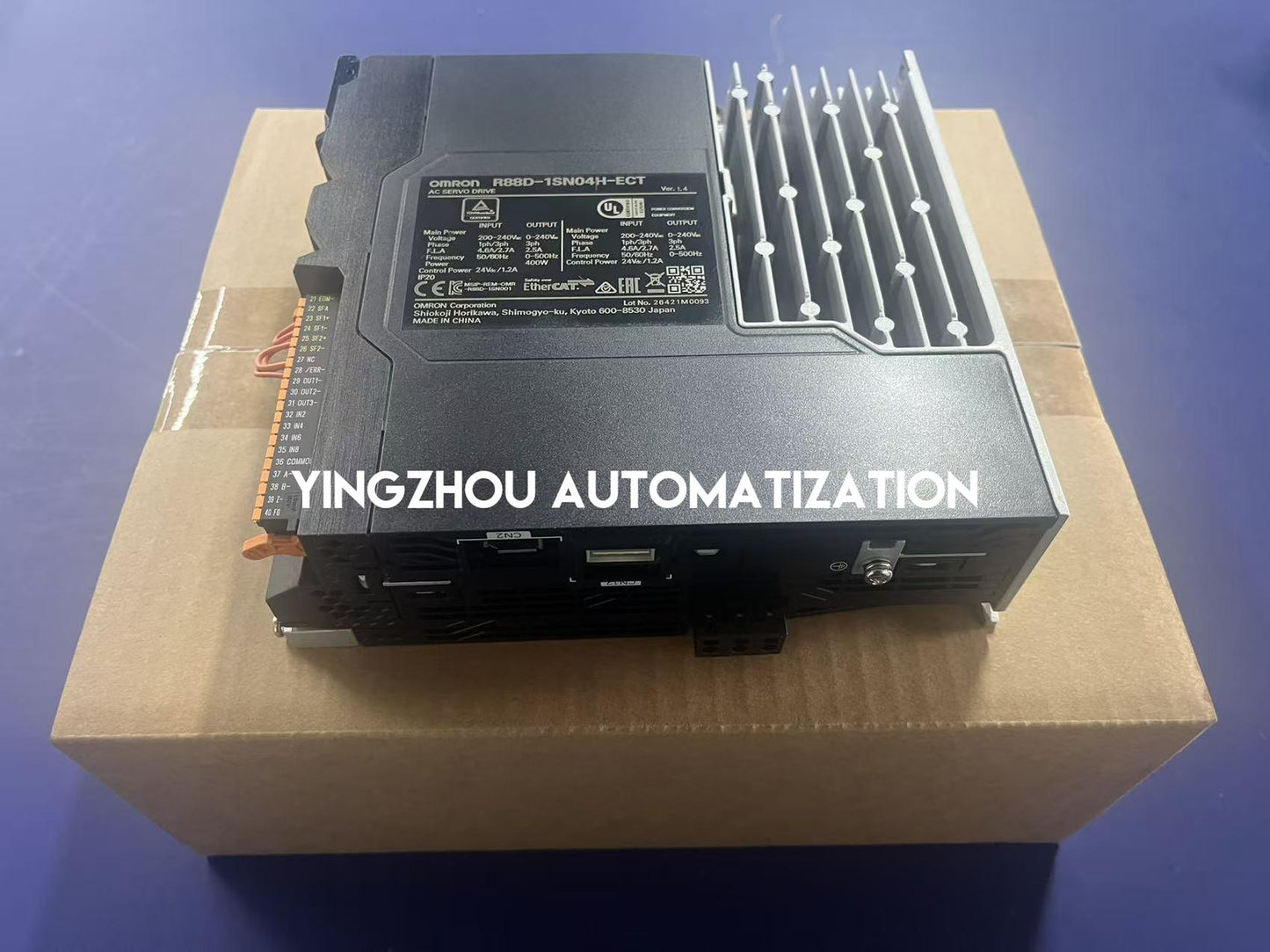 Omron R88D-1SN04H-ECT 1S Servo Drive | 400W 200V | EtherCAT | Brand New Original-YingZhou Automatization