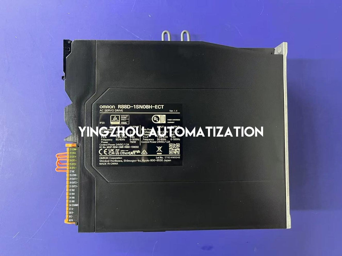Omron R88D-1SN08H-ECT Servo Drive | 1S Series 750W EtherCAT AC Servo Drive | Brand New Original-YingZhou Automatization
