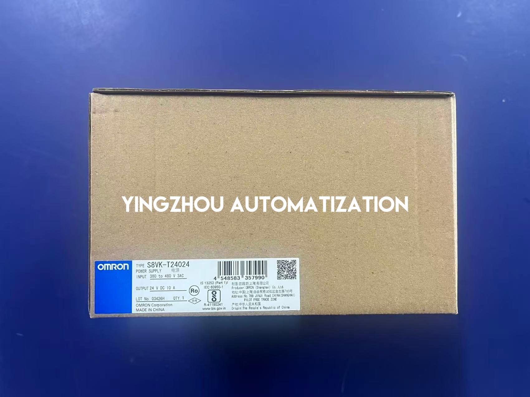 Omron S8VK-T24024 Power Supply | 240W 3-Phase 380V-480V to 24V 10A DIN Rail Power Supply | Brand New Original-YingZhou Automatization