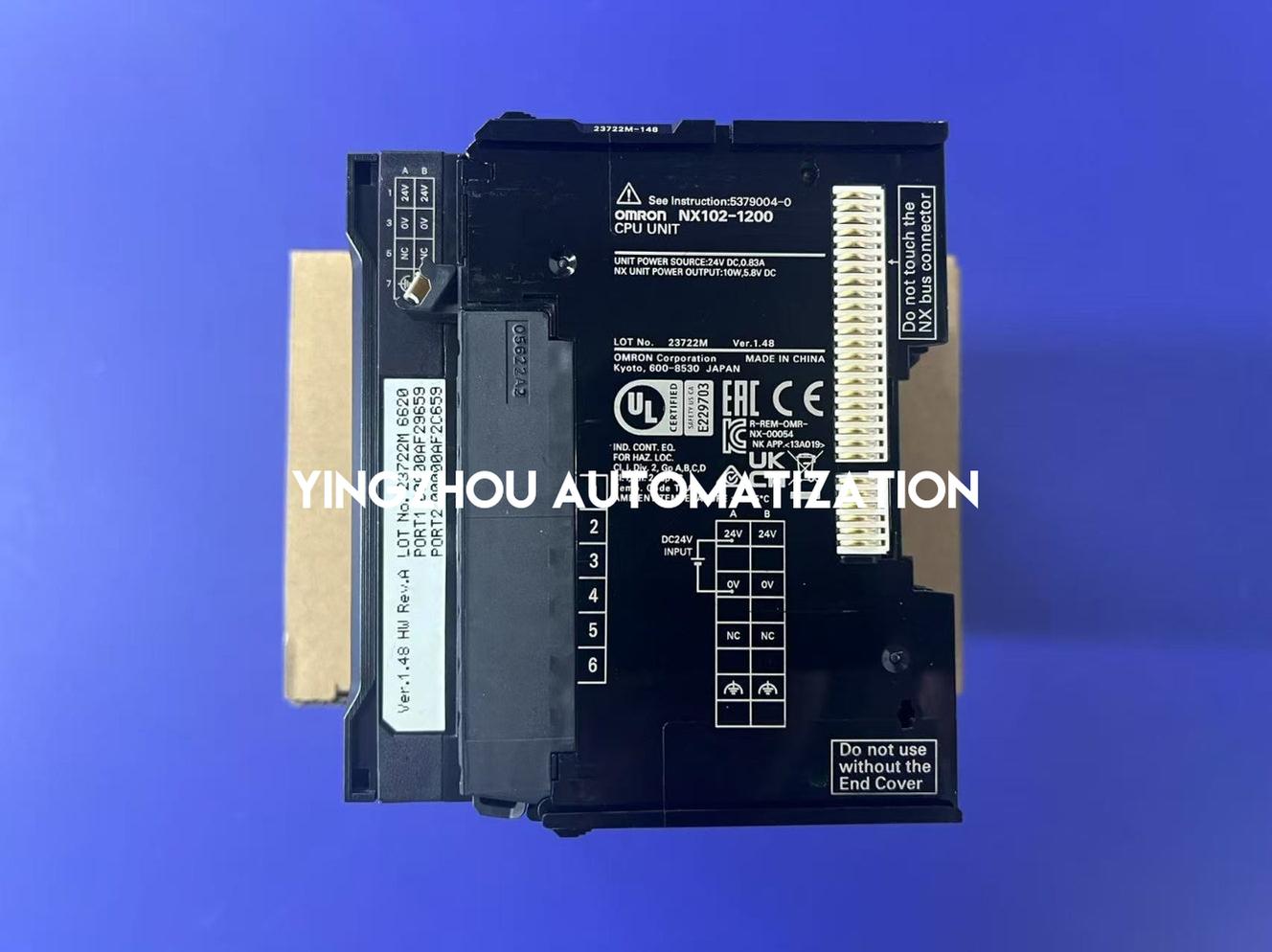 Omron Sysmac NX1 Series NX102-1200 PLC CPU Unit Module-YingZhou Automatization