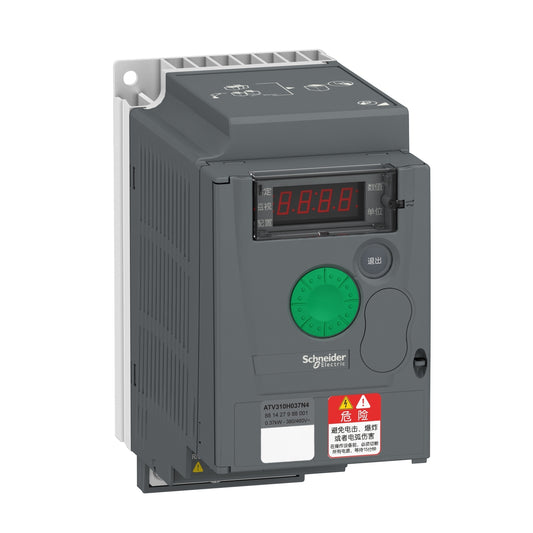 Schneider ATV310H037N4A Altivar Easy 310 VFD | 0.37 kW / 0.5 HP | 460V 3-Phase | Compact Drive
