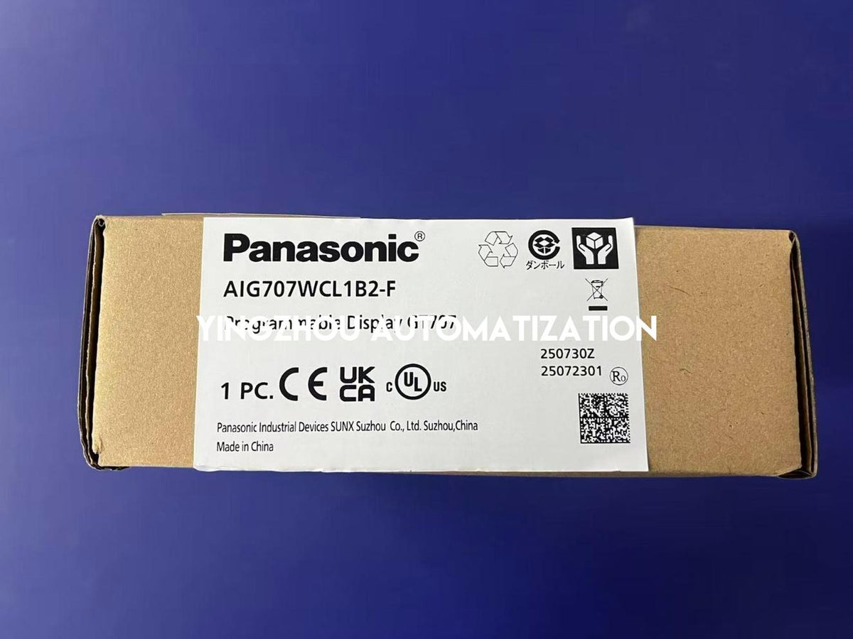 Panasonic AIG707WCL1B2-F GT707 7-Inch 800×480 TFT Color HMI 24VDC RS-232C Programmable Display-YingZhou Automatization