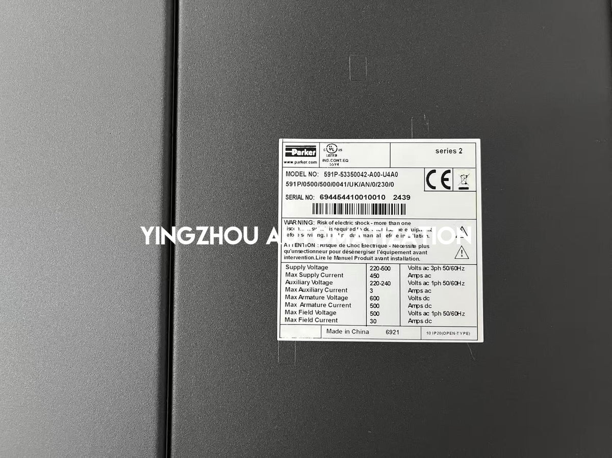 Parker 591P-53350042-A00-U4A0 DC591+ 500A 220-500V 2-Quadrant DC Drive-YingZhou Automatization