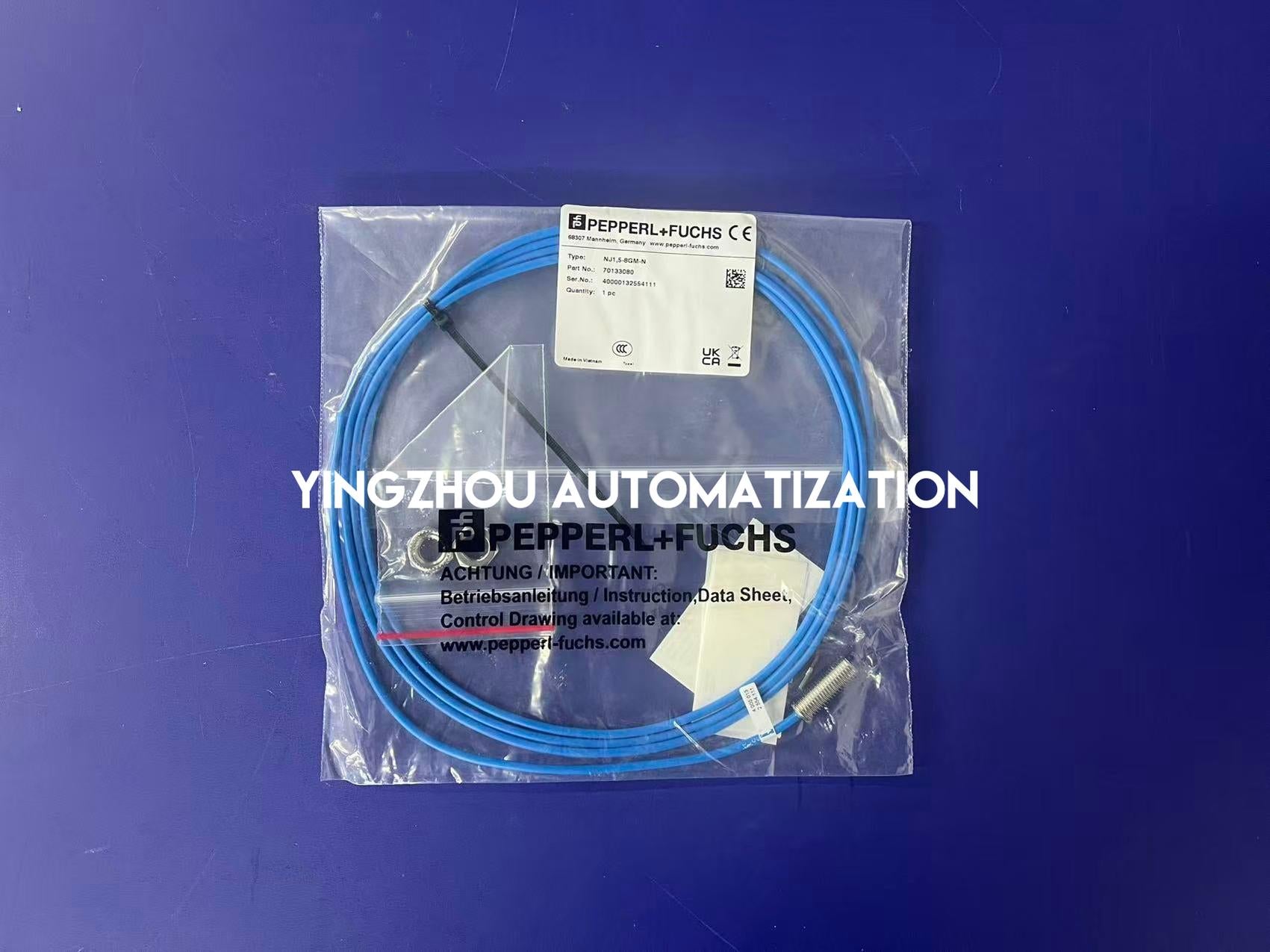 Pepperl+Fuchs NJ1.5-8GM-N Inductive Sensor | 1.5mm Sensing Range | NAMUR Output | Cylindrical | Brand New Original-YingZhou Automatization