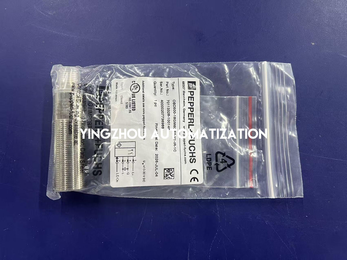 Pepperl+Fuchs OBD500-18GM60-E5-IR-1C 500mm PNP Photoelectric Sensor 10–30V DC 2m Cable-YingZhou Automatization