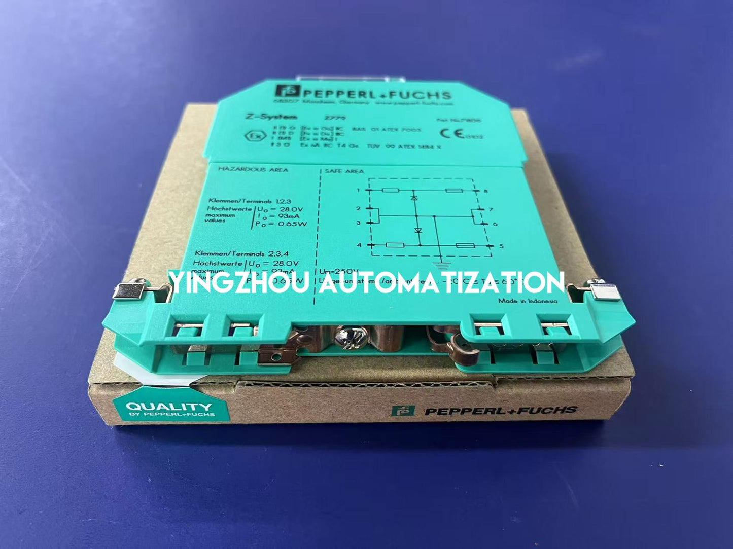 Pepperl+Fuchs Z779 Zener Barrier - 2-Channel, DC Positive Polarity, DIN Rail Mount-YingZhou Automatization