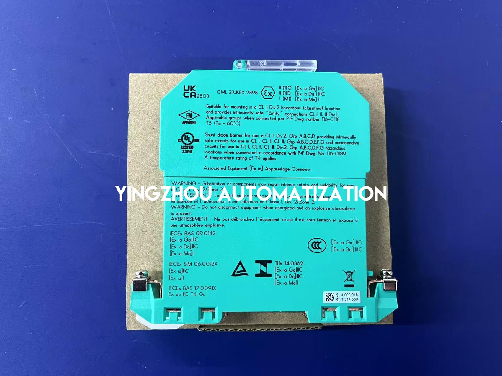 Pepperl+Fuchs Z779 Zener Barrier | Single Channel | Intrinsically Safe | DIN Rail Mounting | Brand New Original-YingZhou Automatization
