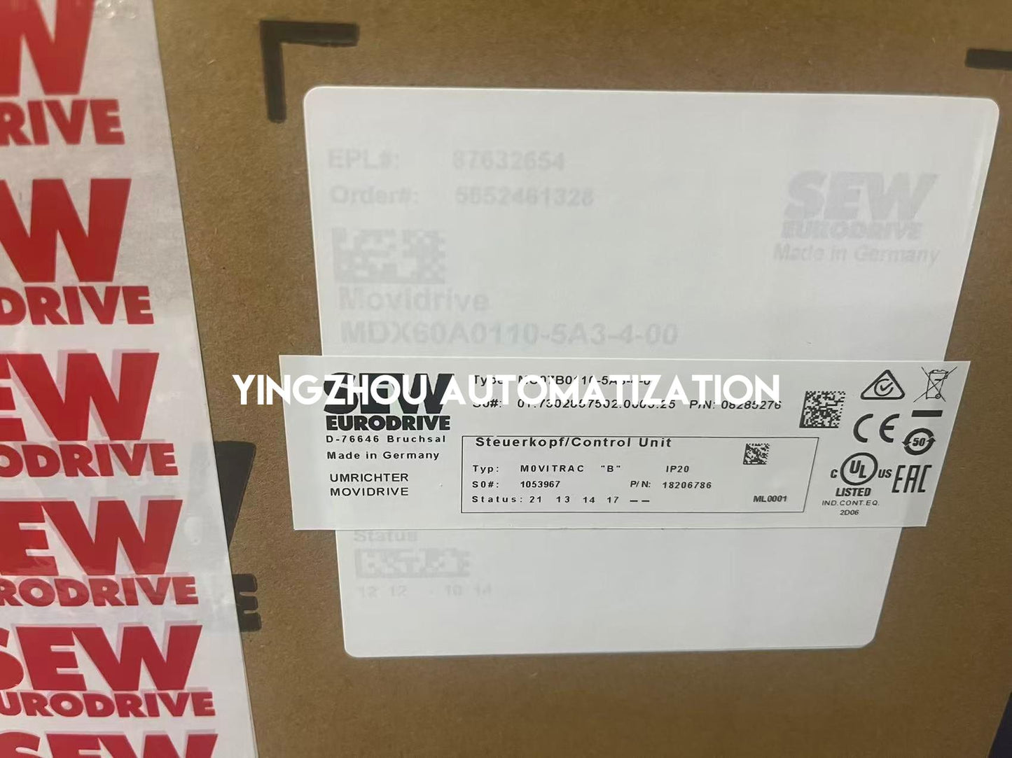 SEW-EURODRIVE MC07B0110-5A3-4-00 MOVITRAC B Frequency Inverter | 11kW 15HP | 400V 3-Phase | Industrial Motor Controller | Brand New Original-YingZhou Automatization