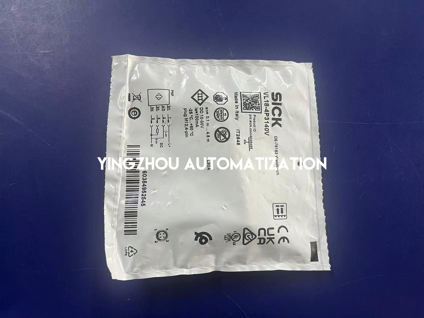SICK VL18-4P3140V | Stainless Steel Photoelectric Sensor | Hygienic Design | IP69K Rated | For Food & Pharma | Brand New Original-YingZhou Automatization