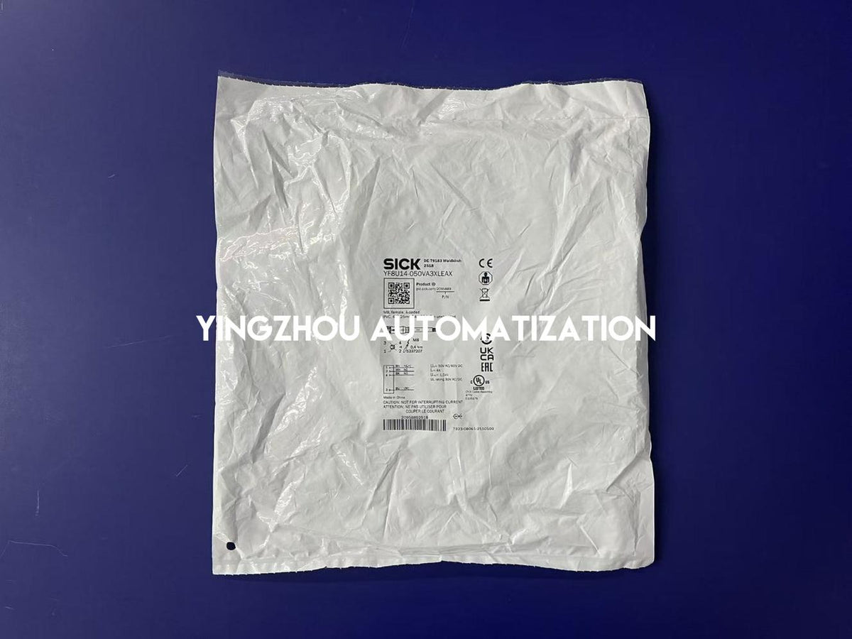 SICK YF8U14-050VA3XLEAX 2095889 M8 4-Pin Female A-Coded 5m PVC Sensor/Actuator Cable-YingZhou Automatization
