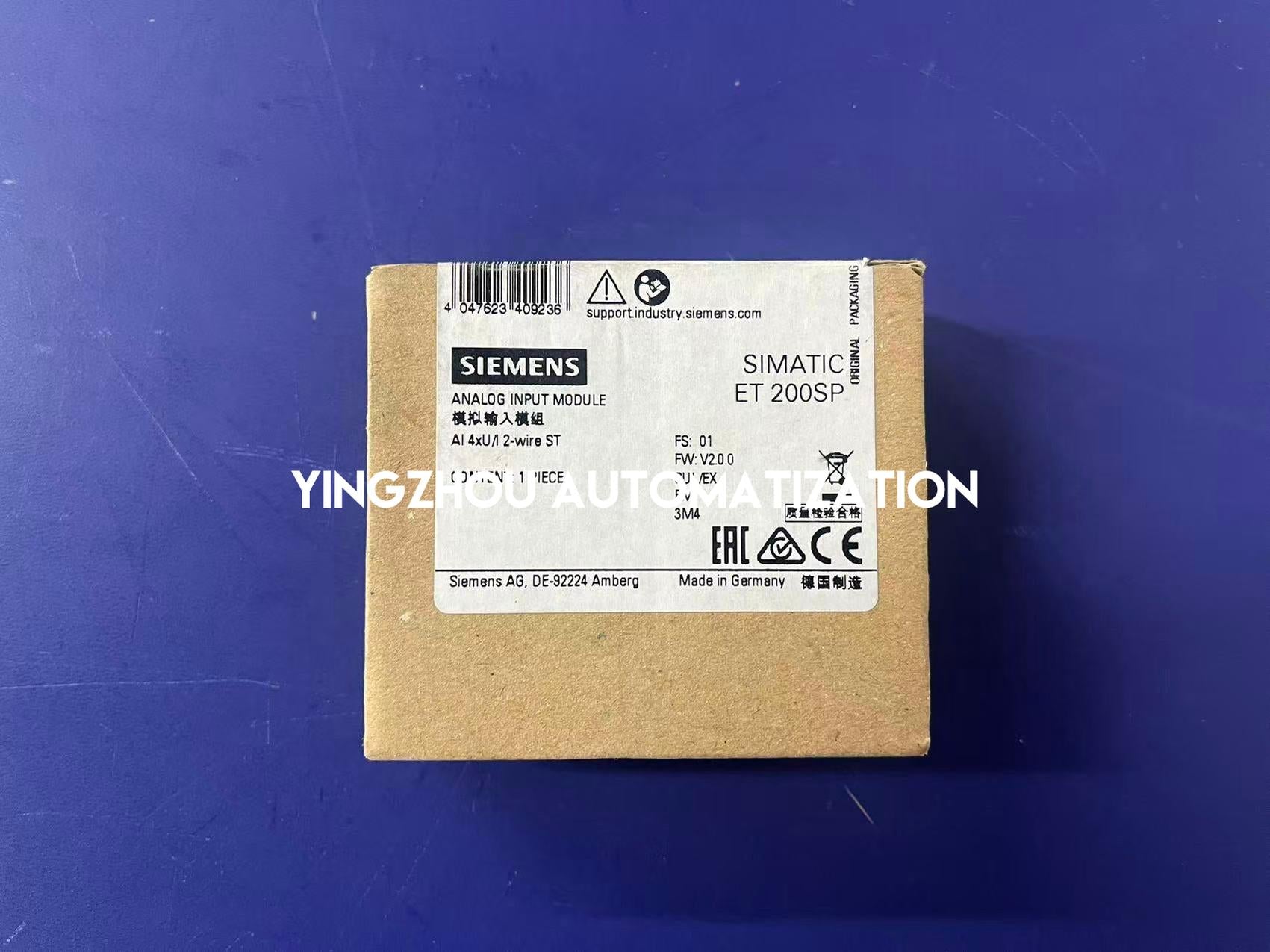 SIEMENS SIMATIC ET 200SP 6ES7134-6HD01-0BA1 PLC Analog Input Module-YingZhou Automatization