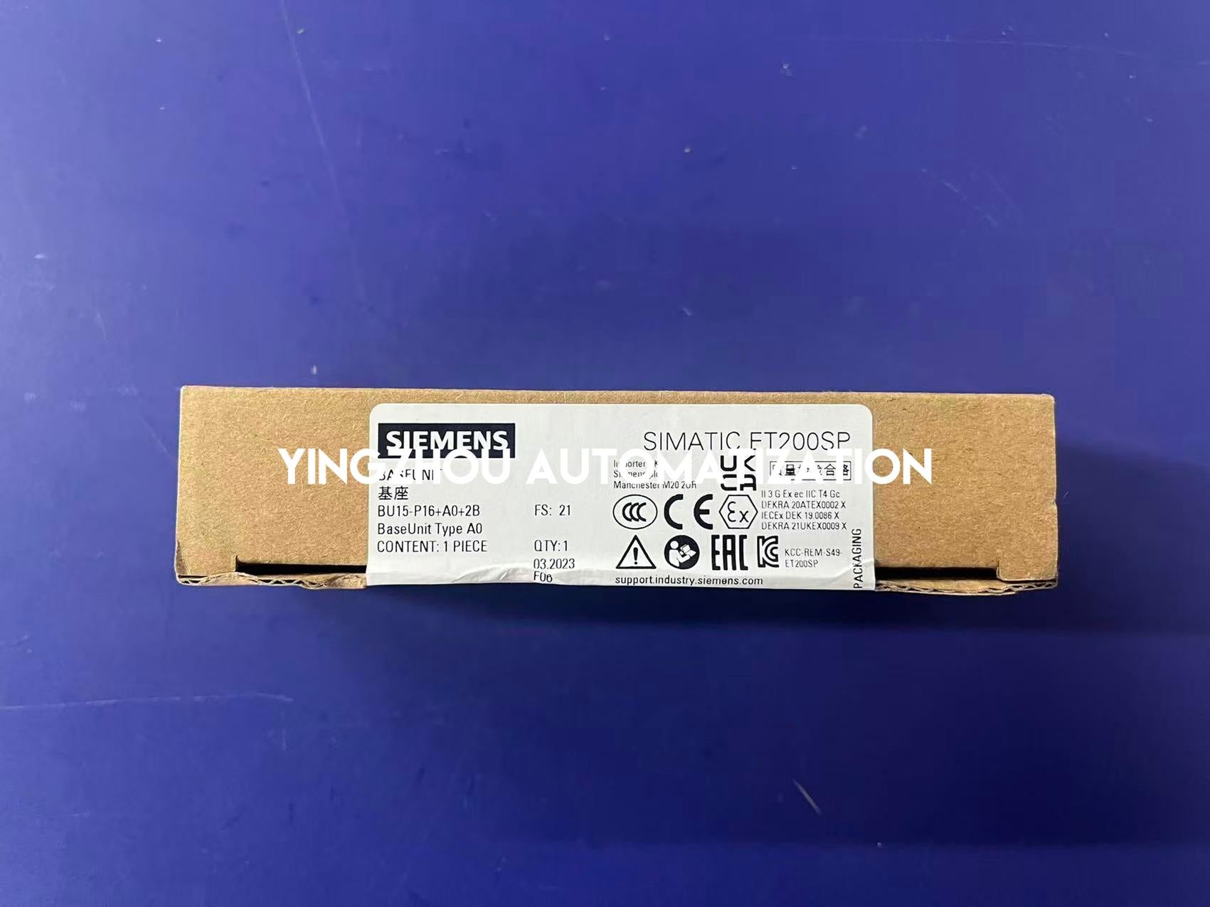 SIEMENS SIMATIC ET 200SP BaseUnit 6ES7193-6BP00-0BA0-YingZhou Automatization