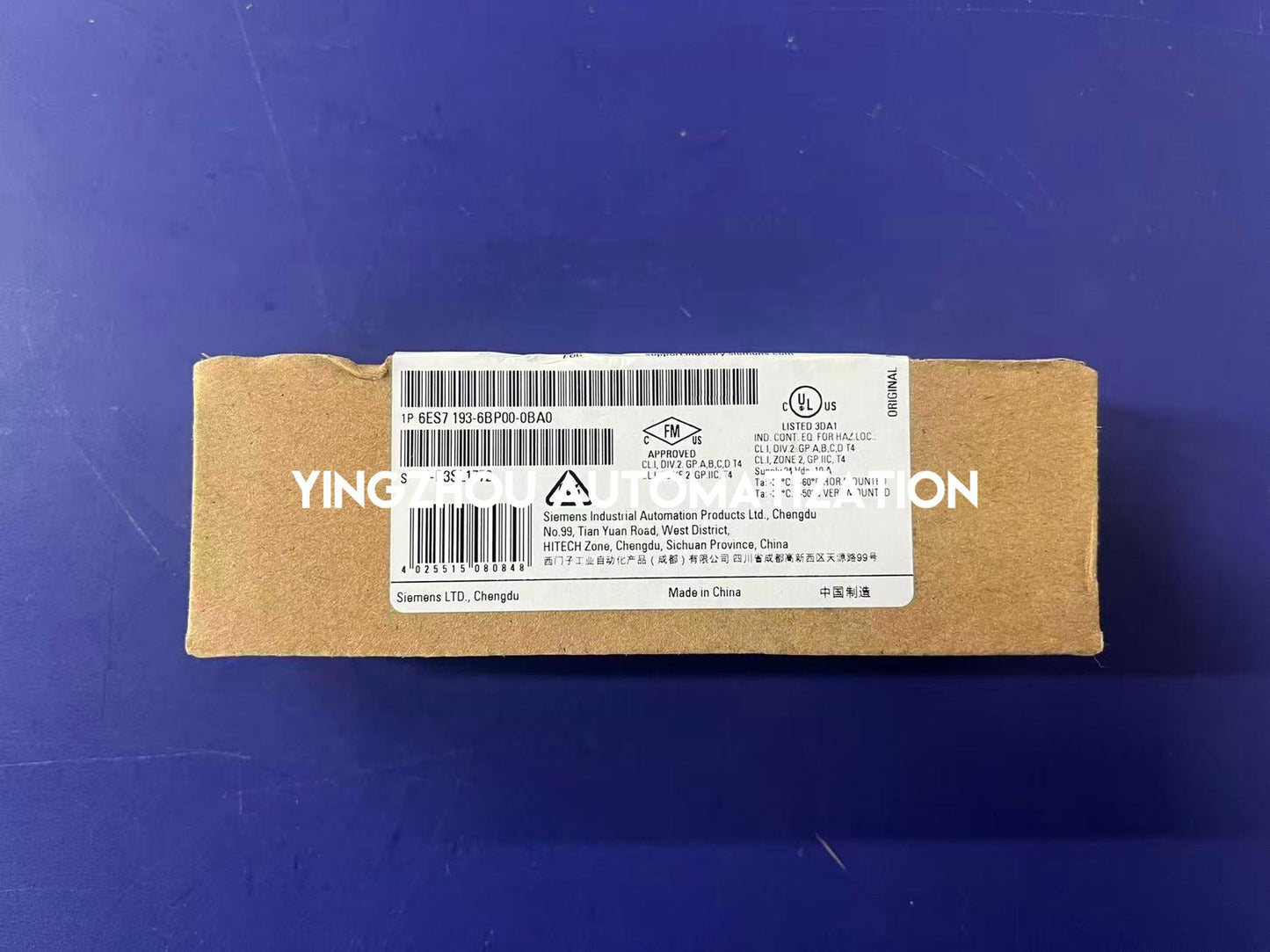 SIEMENS SIMATIC ET 200SP BaseUnit 6ES7193-6BP00-0BA0-YingZhou Automatization