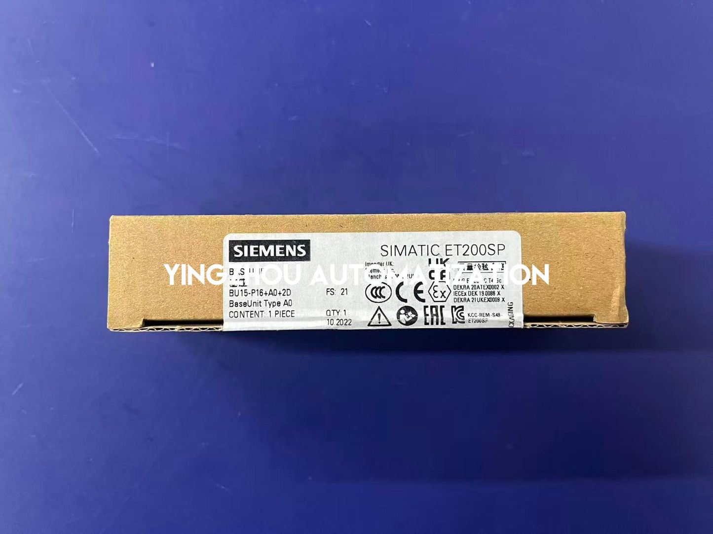 SIEMENS SIMATIC ET 200SP BaseUnit 6ES7193-6BP00-0DA0-YingZhou Automatization