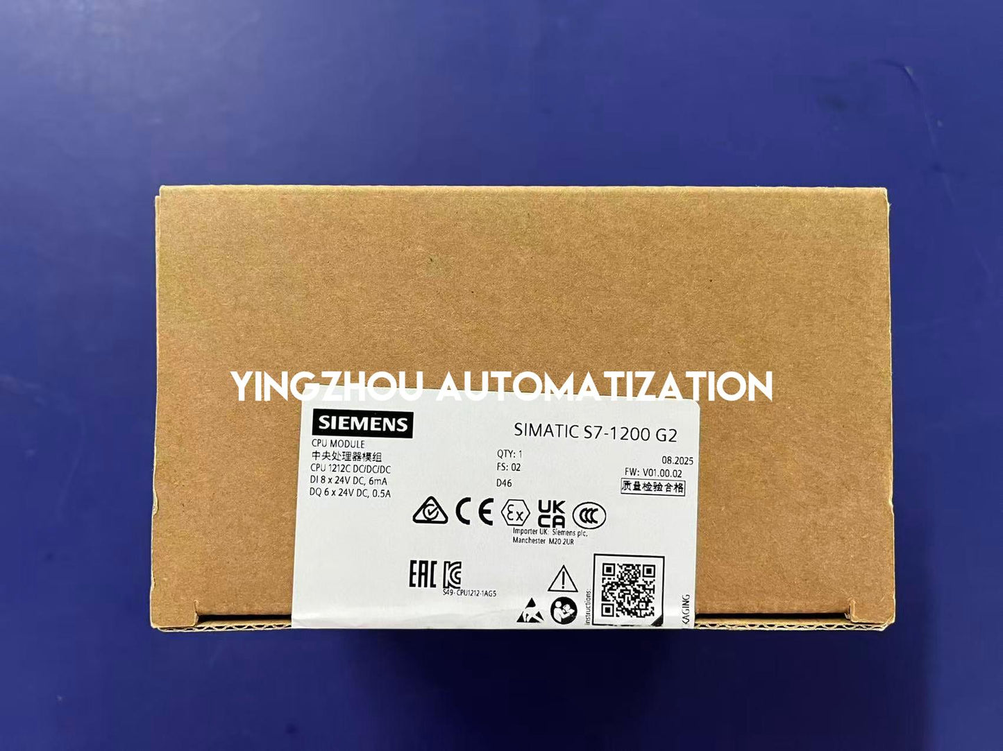 SIEMENS SIMATIC S7-1200 6ES7212-1AG50-0XB0 PLC CPU Module-YingZhou Automatization