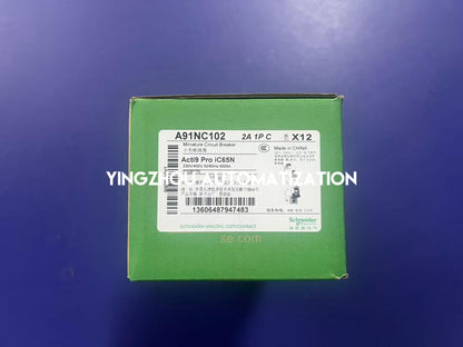 Schneider A91NC102 MCB | Acti9 iC60N Miniature Circuit Breaker 1P+N 2A C-Curve 415V | Brand New Original-YingZhou Automatization