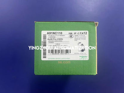 Schneider A91NC110 A9 Pro iC65N 1P 10A C Curve Miniature Circuit Breaker-YingZhou Automatization