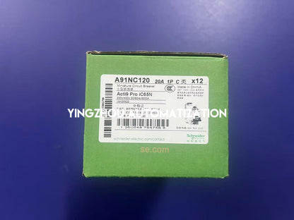 Schneider A91NC120 MCB | Acti9 iC60N Miniature Circuit Breaker 1P+N 20A C-Curve 415V | Brand New Original-YingZhou Automatization