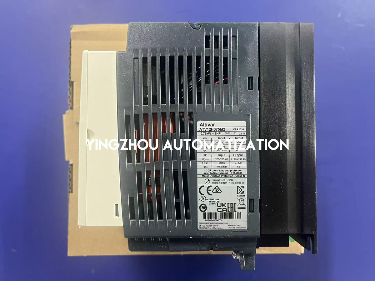 Schneider ATV12H075M2 Altivar 12 0.75kW 200-240V 1-Phase 4.2A VFD-YingZhou Automatization
