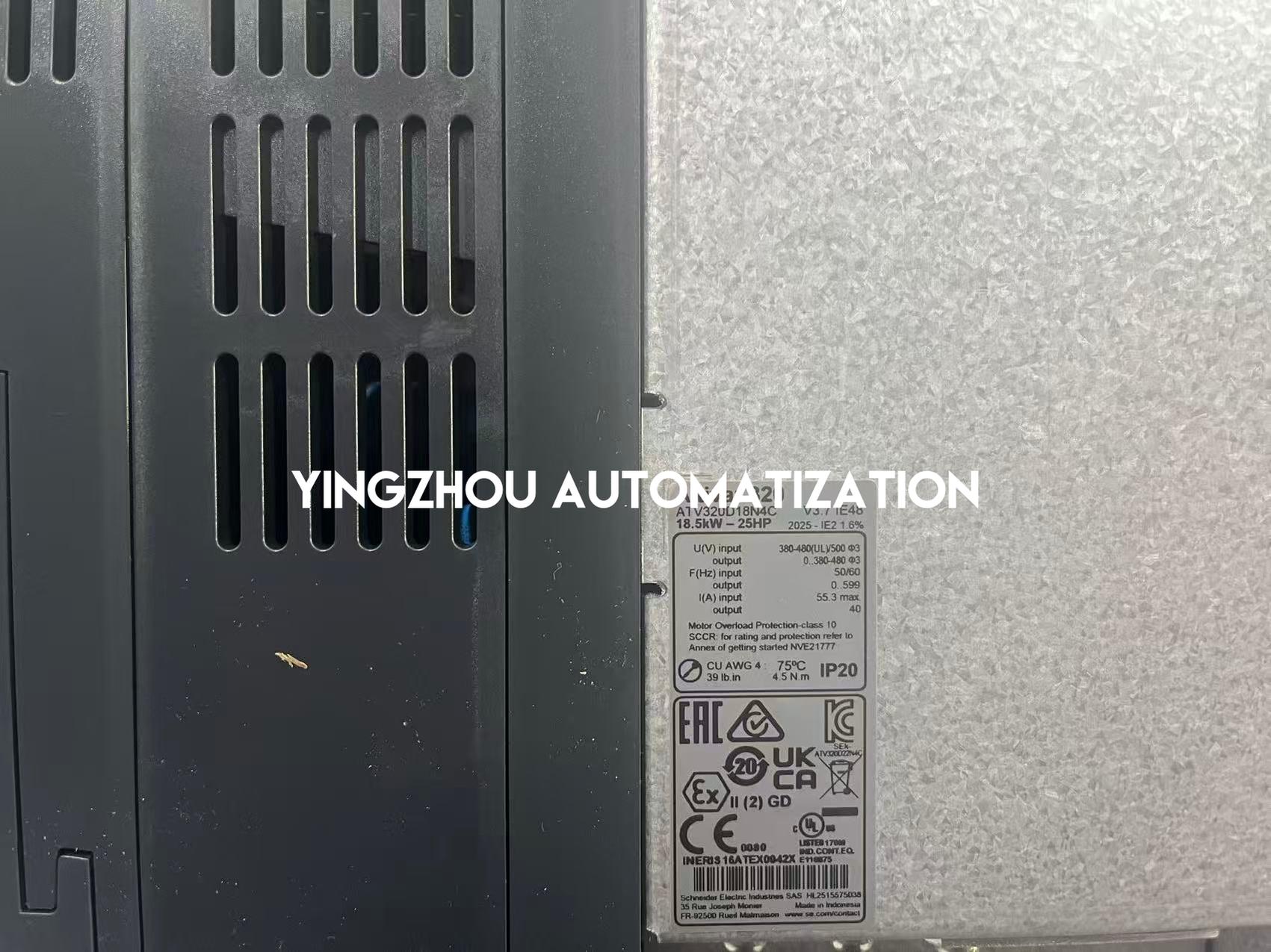 Schneider ATV320D18N4C Drive | Altivar 320 18.5kW 380V-480V 3-Phase Inverter | Brand New Original-YingZhou Automatization