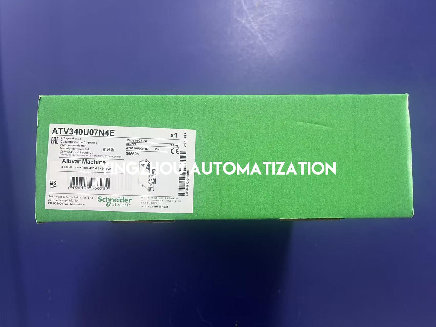 Schneider ATV340U07N4E VFD | Altivar Machine ATV340 Drive | 0.75 kW / 1 HP 380V - 480V 3-Phase | Brand New Original-YingZhou Automatization