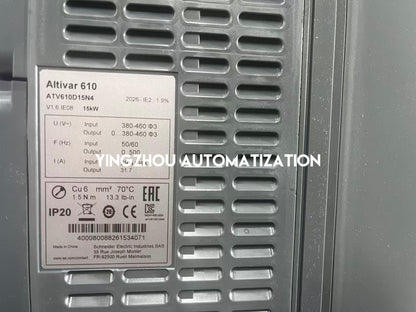 Schneider ATV610D15N4 Altivar Process ATV600 Variable Speed Drive | 15 kW (20 HP) | 3-Phase 400/480V | IP20 | Brand New Original-YingZhou Automatization