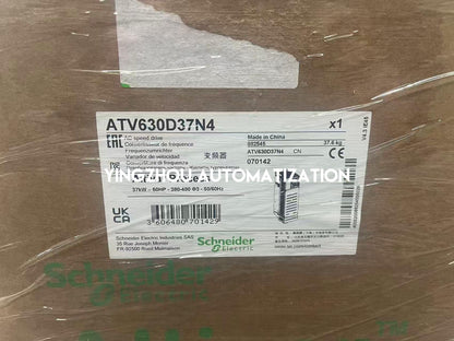 Schneider ATV630D37N4 Process Drive | 37kW, 400V 3-Phase, High-Efficiency VFD, IP21, Integrated Energy Management, Brand New Original-YingZhou Automatization