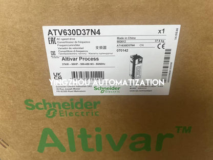 Schneider ATV630D37N4 Process Drive | 37kW, 400V 3-Phase, High-Efficiency VFD, IP21, Integrated Energy Management, Brand New Original-YingZhou Automatization