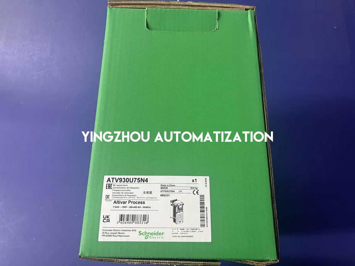 Schneider ATV930U75N4 Altivar Process ATV930 7.5kW 10HP ND 380-480V 3-Phase IP21 Modbus TCP EtherNet/IP Variable Speed Drive-YingZhou Automatization