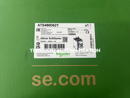 Schneider Altistart 480 Series ATS480D62Y Soft Starter 62A 3PH 208 to 690V AC Control Supply 110 to 230V AC-YingZhou Automatization