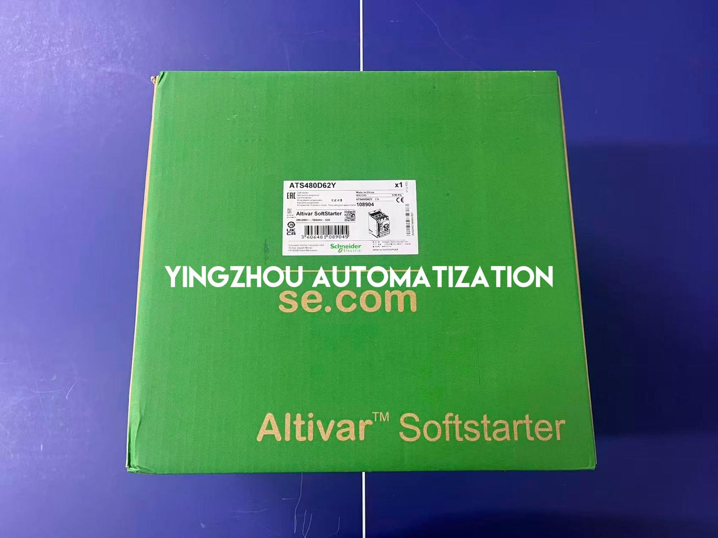 Schneider Altistart 480 Series ATS480D62Y Soft Starter 62A 3PH 208 to 690V AC Control Supply 110 to 230V AC-YingZhou Automatization