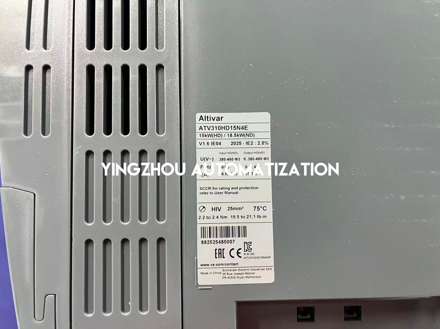 Schneider Altivar ATV310HD15N4E Variable Frequency Drive | 15kW (20HP), 400V, 3-Phase, 33A, IP20, Industrial Motor Control | Brand New Original-YingZhou Automatization