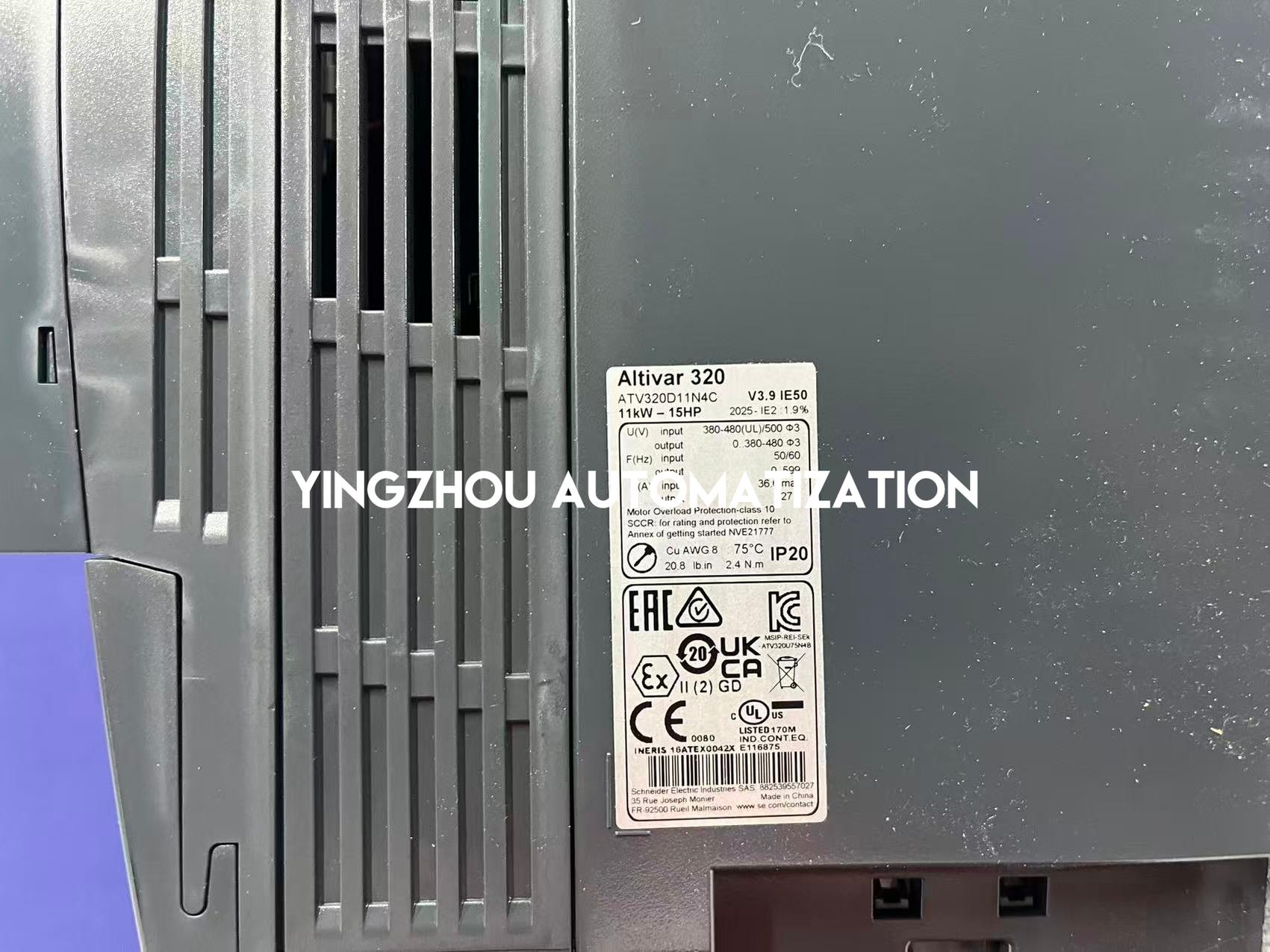 Schneider Altivar ATV320D11N4C Variable Frequency Drive | 11kW (15HP), 400V, 3-Phase, 27.7A, IP20, Compact Industrial Control | Brand New Original-YingZhou Automatization
