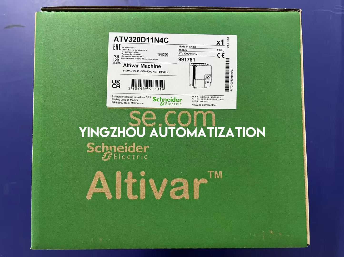 Schneider Altivar ATV320D11N4C Variable Frequency Drive | 11kW (15HP), 400V, 3-Phase, 27.7A, IP20, Compact Industrial Control | Brand New Original-YingZhou Automatization