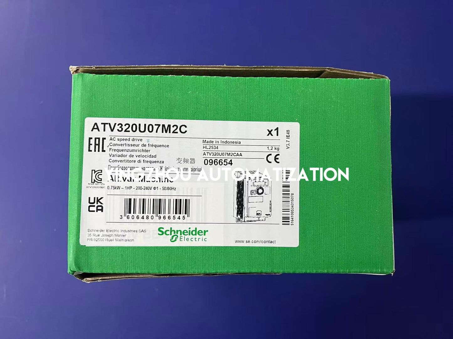 Schneider Altivar ATV320U07M2C Variable Frequency Drive | 0.18kW (0.25HP), 200-240V, 1-Phase, 1.5A, IP20, Compact Industrial Drive | Brand New Original-YingZhou Automatization