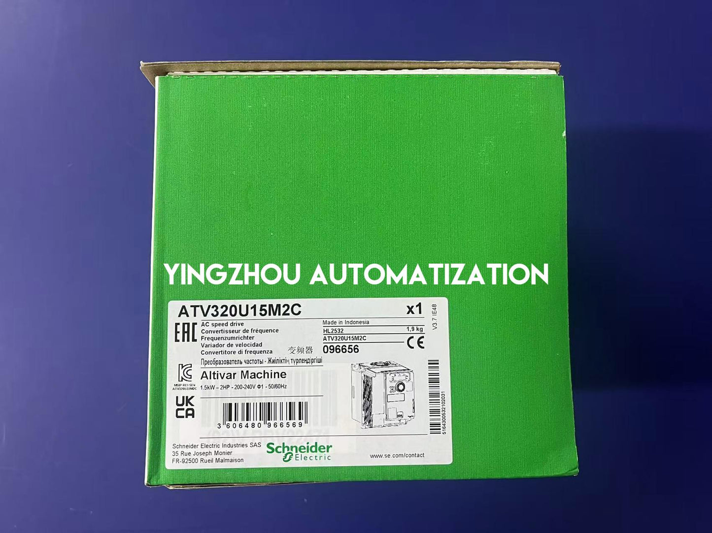 Schneider Altivar ATV320U15M2C Variable Frequency Drive | 0.55kW (0.75HP), 200-240V, 1-Phase, 3.6A, IP20, Compact Industrial Drive | Brand New Original-YingZhou Automatization
