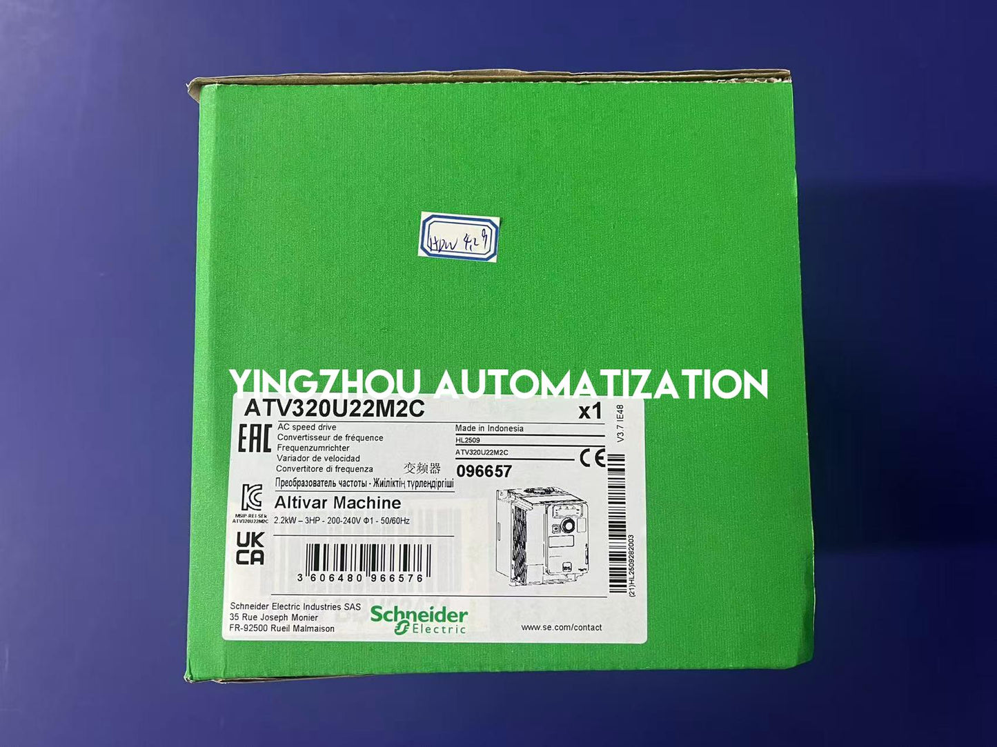Schneider Altivar ATV320U22M2C Variable Frequency Drive | 0.75kW (1HP), 200-240V, 1-Phase, 4.8A, IP20, Compact Industrial Drive | Brand New Original-YingZhou Automatization
