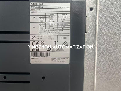 Schneider Altivar ATV340D22N4 Variable Frequency Drive | 22kW (30HP), 400V, 46.2A, IP20, High-Performance Motor Control | Brand New Original-YingZhou Automatization