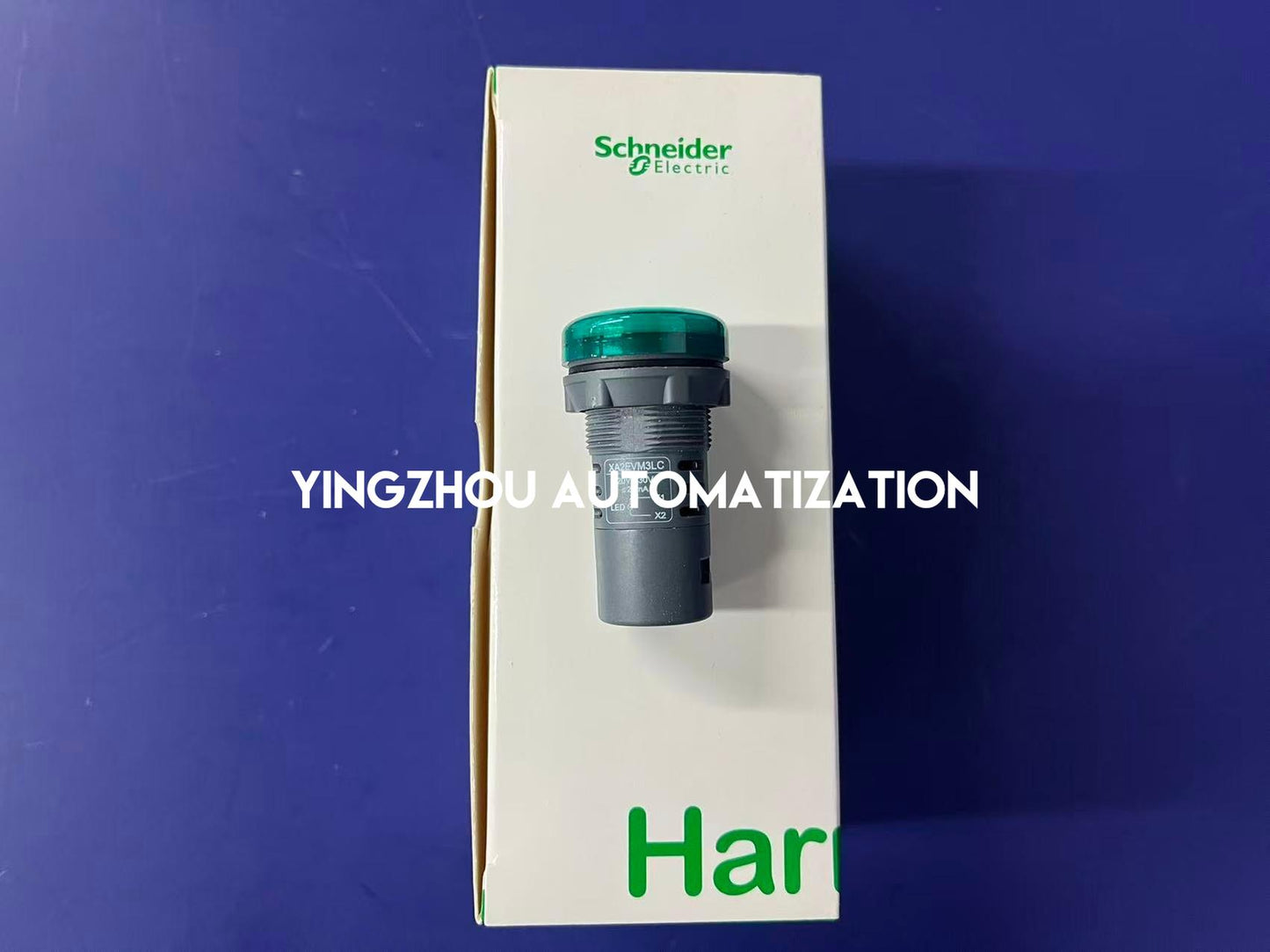 Schneider Easy Harmony XA2 Series Round Pilot Light XA2EVM3LC Ø 22 - Green Integral LED 220VAC Screw Clamp Terminals-YingZhou Automatization