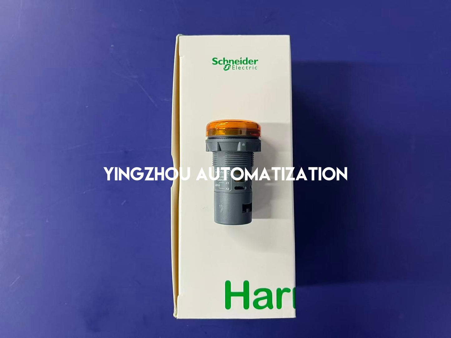 Schneider Easy Harmony XA2 Series Round Pilot Light XA2EVM5LC Orange Integral LED 220VAC Screw Clamp Terminals-YingZhou Automatization